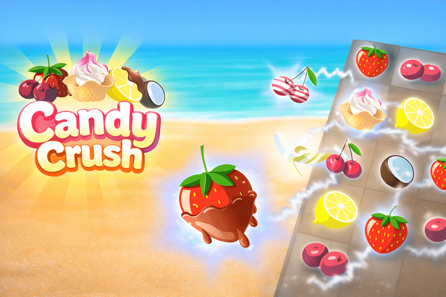 Графика и элементы интерфейса Candy Crush - Сочный матч